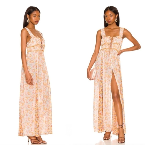 Free People Tops - NWT Free People Dance with Me Maxi in Ivory Combo Size‎ Medium